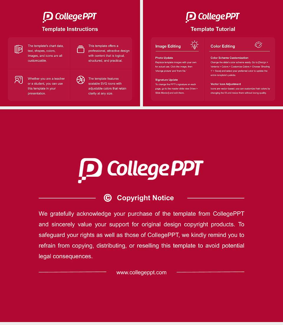 Catholic University of Applied Sciences Mainz Course/Courseware Creation PPT Template4:3 ratio PPT effect preview image5