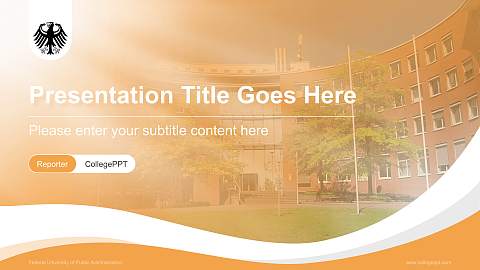 Federal University of Public Administration Lecture Sharing and Networking Event PPT Template