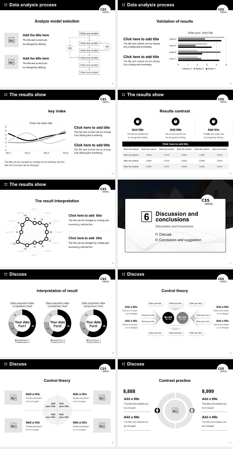 CBS International Business School – Rheine campus Graduation Thesis Defense PPT Template4:3 ratio PPT effect preview image5