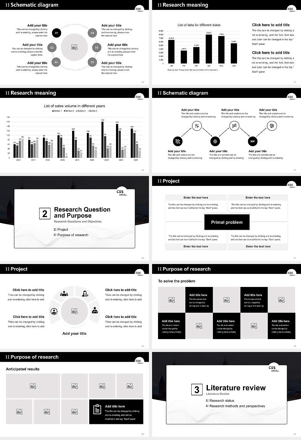 CBS International Business School – Mainz campus Graduation Thesis Defense PPT Template16:9 ratio PPT effect preview image3