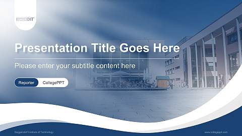 Deggendorf Institute of Technology Lecture Sharing and Networking Event PPT Template