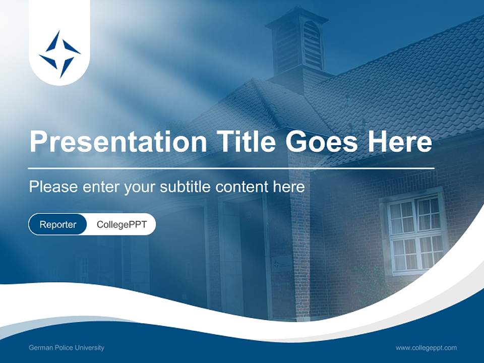 German Police University Lecture Sharing and Networking Event PPT Template4:3 ratio PPT effect preview image4