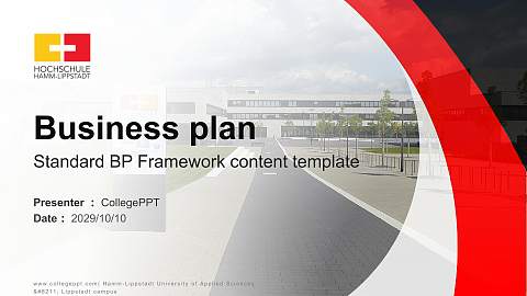 Hamm-Lippstadt University of Applied Sciences – Lippstadt campus Competition/Entrepreneurship Contest PPT Template