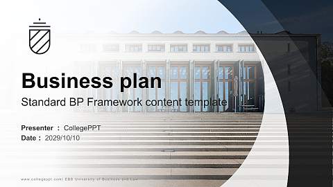 EBS University of Business and Law Competition/Entrepreneurship Contest PPT Template