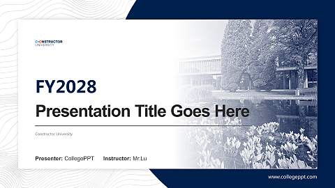 Constructor University Academic Presentation/Research Findings Report PPT Template