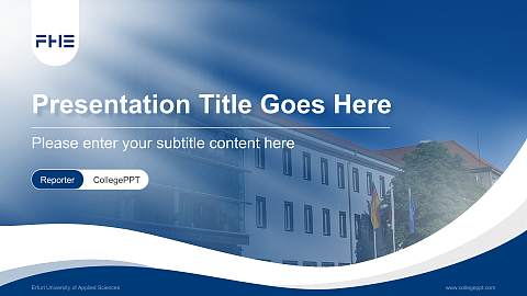 Erfurt University of Applied Sciences Lecture Sharing and Networking Event PPT Template