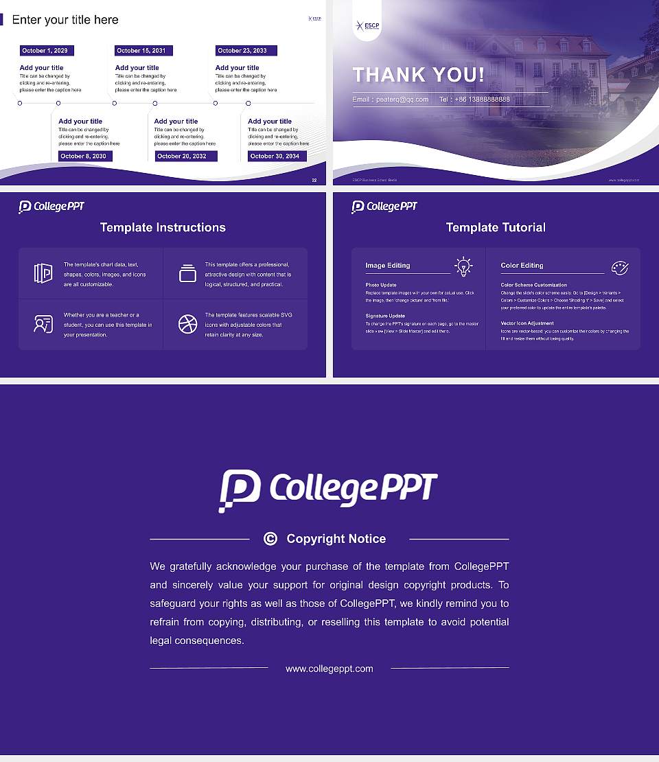 ESCP Business School Berlin Lecture Sharing and Networking Event PPT Template16:9 ratio PPT effect preview image4