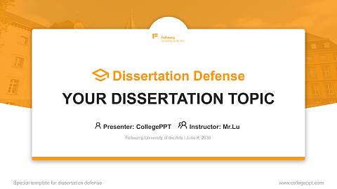 Folkwang University of the Arts Graduation Thesis Defense PPT Template