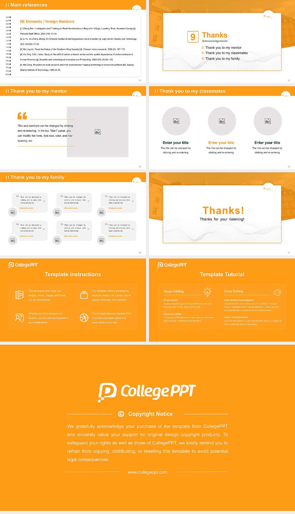 Folkwang University of the Arts Graduation Thesis Defense PPT Template16:9 ratio PPT effect preview image7