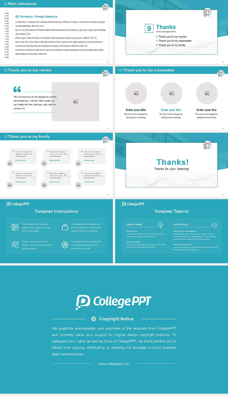 Duale Hochschule Schleswig-Holstein – Flensburg campus Graduation Thesis Defense PPT Template16:9 ratio PPT effect preview image7