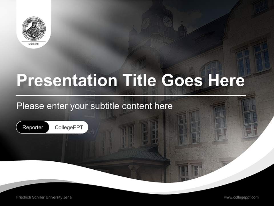Friedrich Schiller University Jena Lecture Sharing and Networking Event PPT Template4:3 ratio PPT effect preview image4
