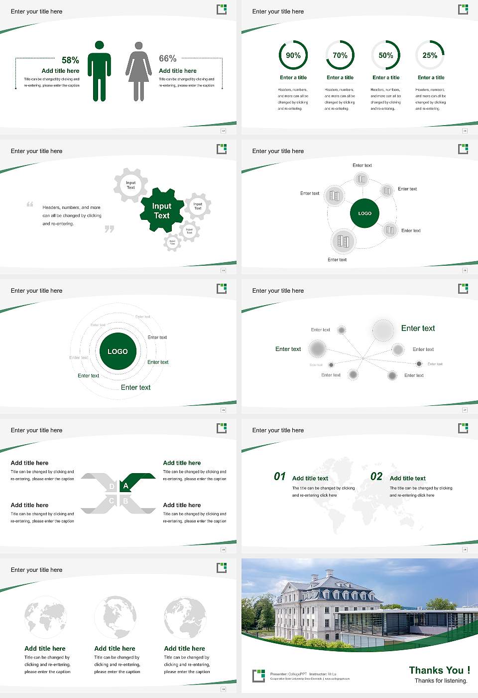 Cooperative State University Gera-Eisenach Course/Courseware Creation PPT Template16:9 ratio PPT effect preview image4