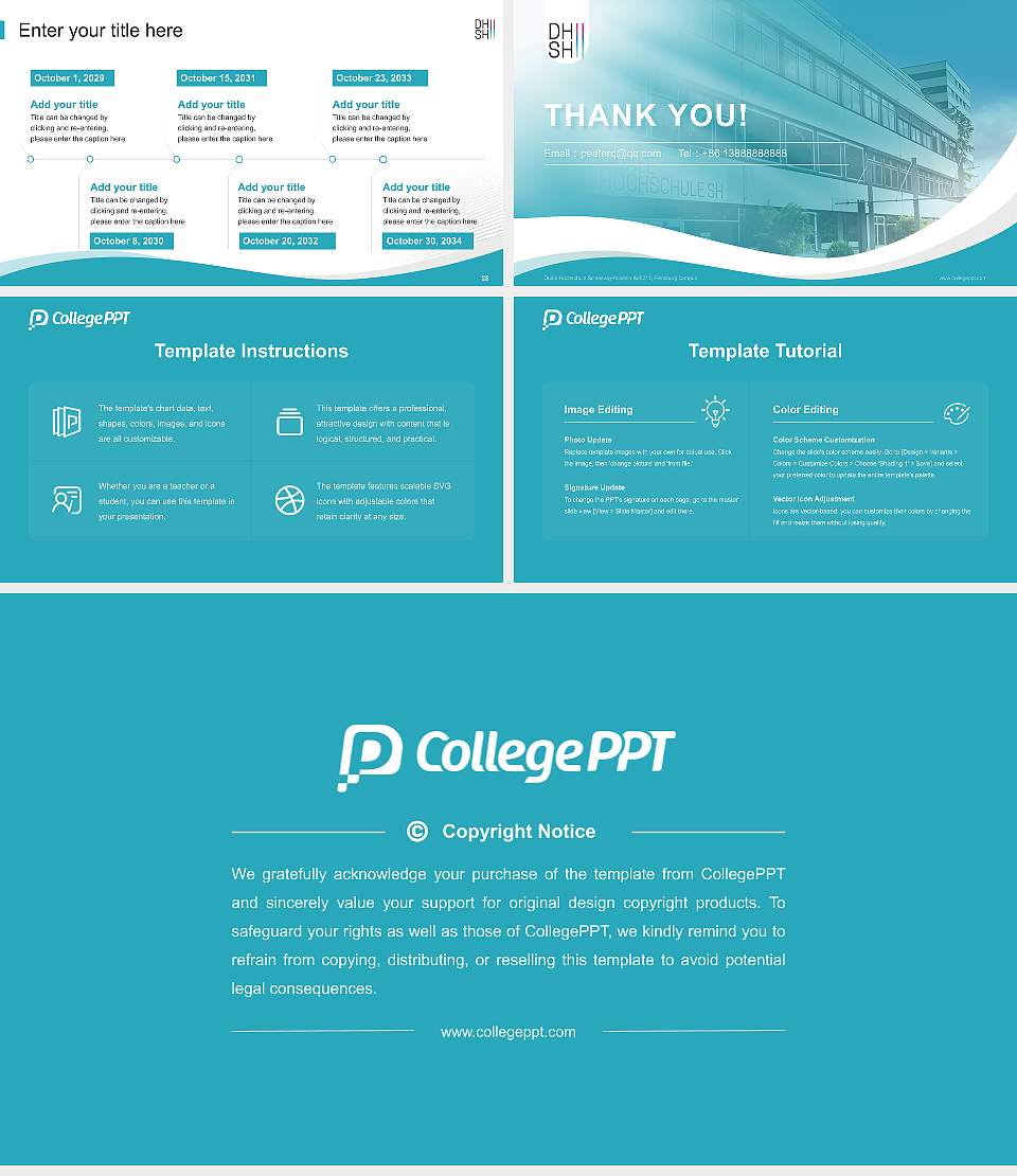Duale Hochschule Schleswig-Holstein – Flensburg campus Lecture Sharing and Networking Event PPT Template16:9 ratio PPT effect preview image4