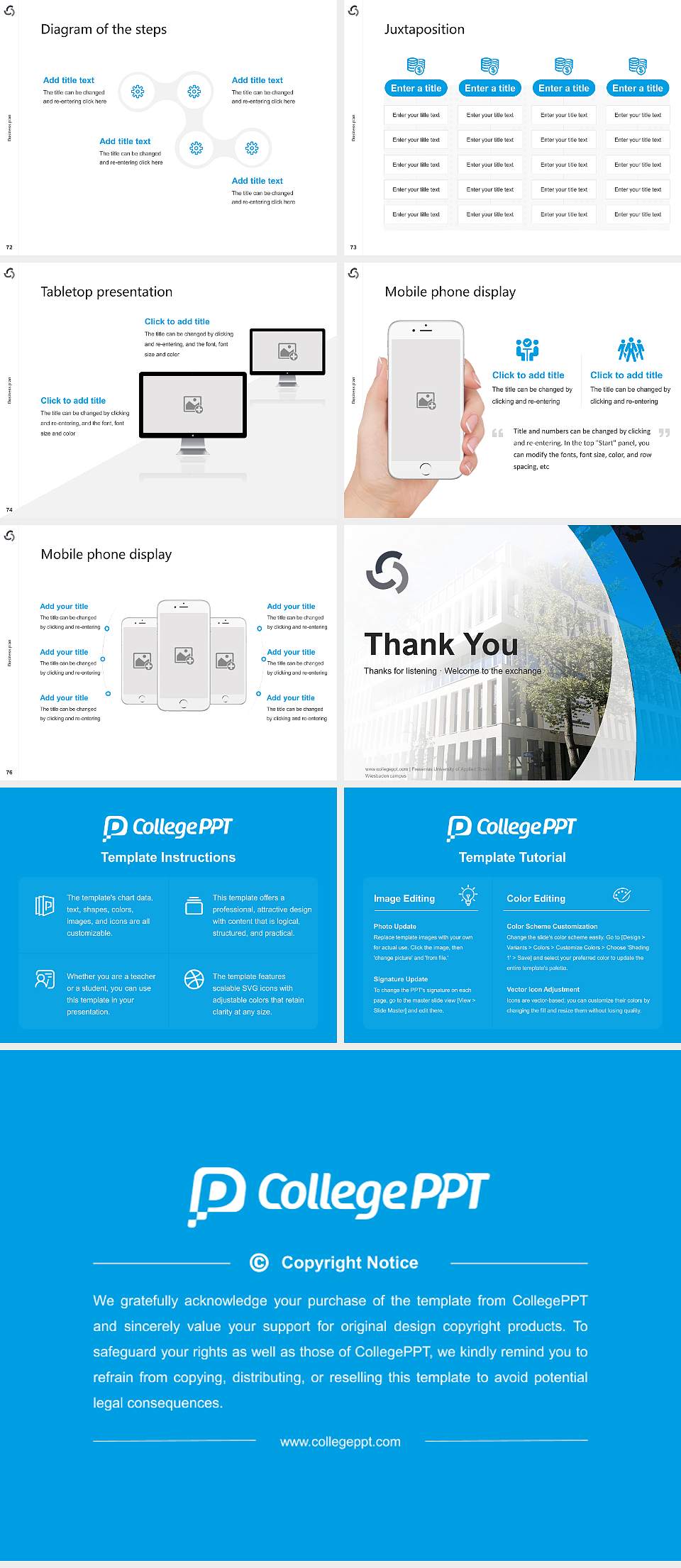 Fresenius University of Applied Sciences – Wiesbaden campus Competition/Entrepreneurship Contest PPT Template4:3 ratio PPT effect preview image9