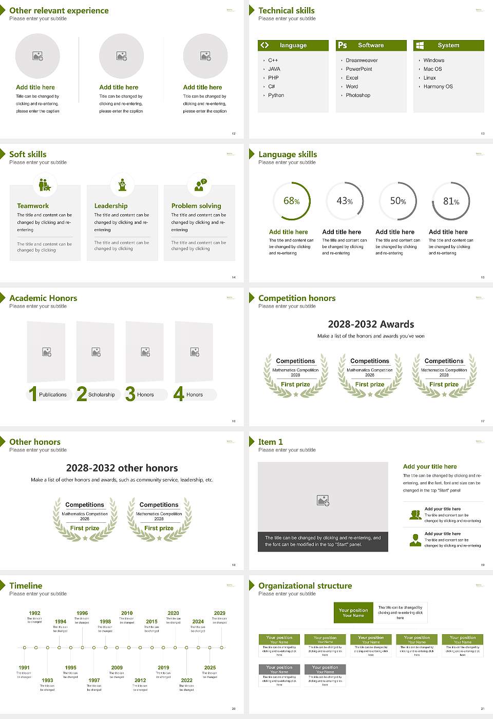 Catholic University of Applied Sciences North Rhine-Westphalia Resume PPT Template16:9 ratio PPT effect preview image3