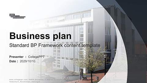 HAWK University of Applied Sciences and Arts Hildesheim_Holzminden_Göttingen Competition/Entrepreneurship Contest PPT Template