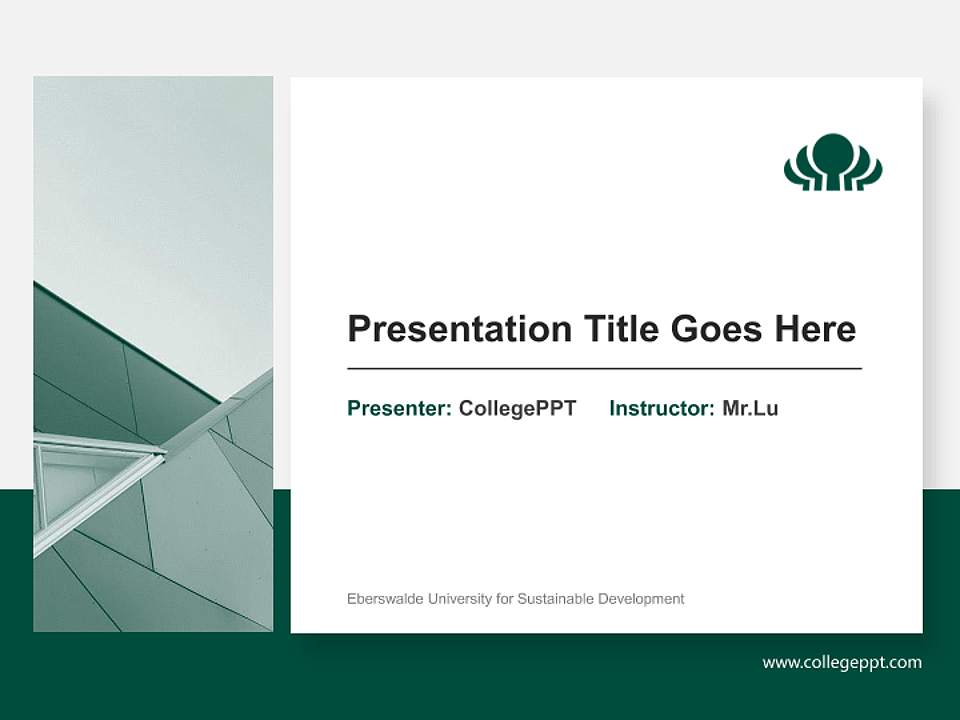 Eberswalde University for Sustainable Development General PPT Template4:3 ratio PPT effect preview image6