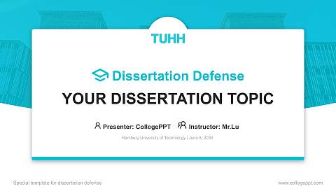 Hamburg University of Technology Graduation Thesis Defense PPT Template