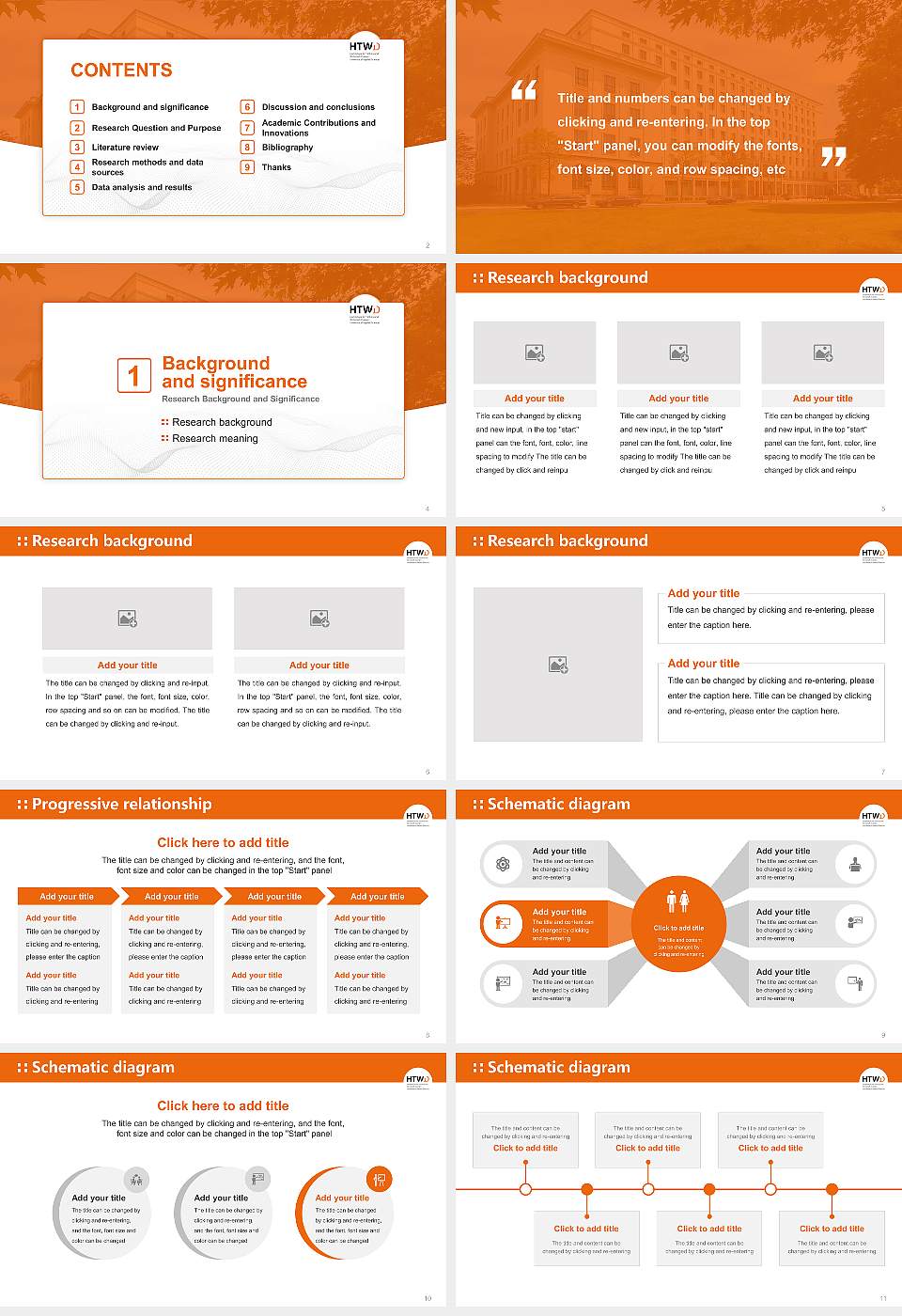 Dresden University of Applied Sciences Graduation Thesis Defense PPT Template16:9 ratio PPT effect preview image2