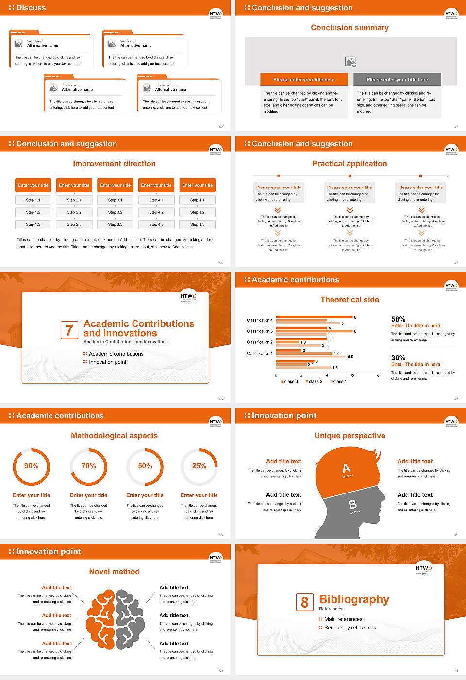 Dresden University of Applied Sciences Graduation Thesis Defense PPT Template16:9 ratio PPT effect preview image6