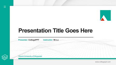 Church University of Wuppertal Thesis Proposal/Graduation Defense PPT Template