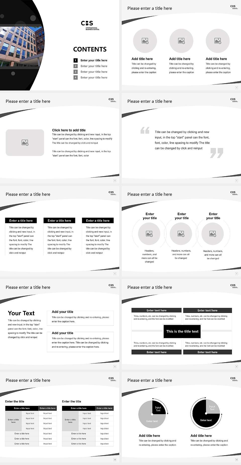 CBS International Business School – Hamburg campus Course/Courseware Creation PPT Template4:3 ratio PPT effect preview image2