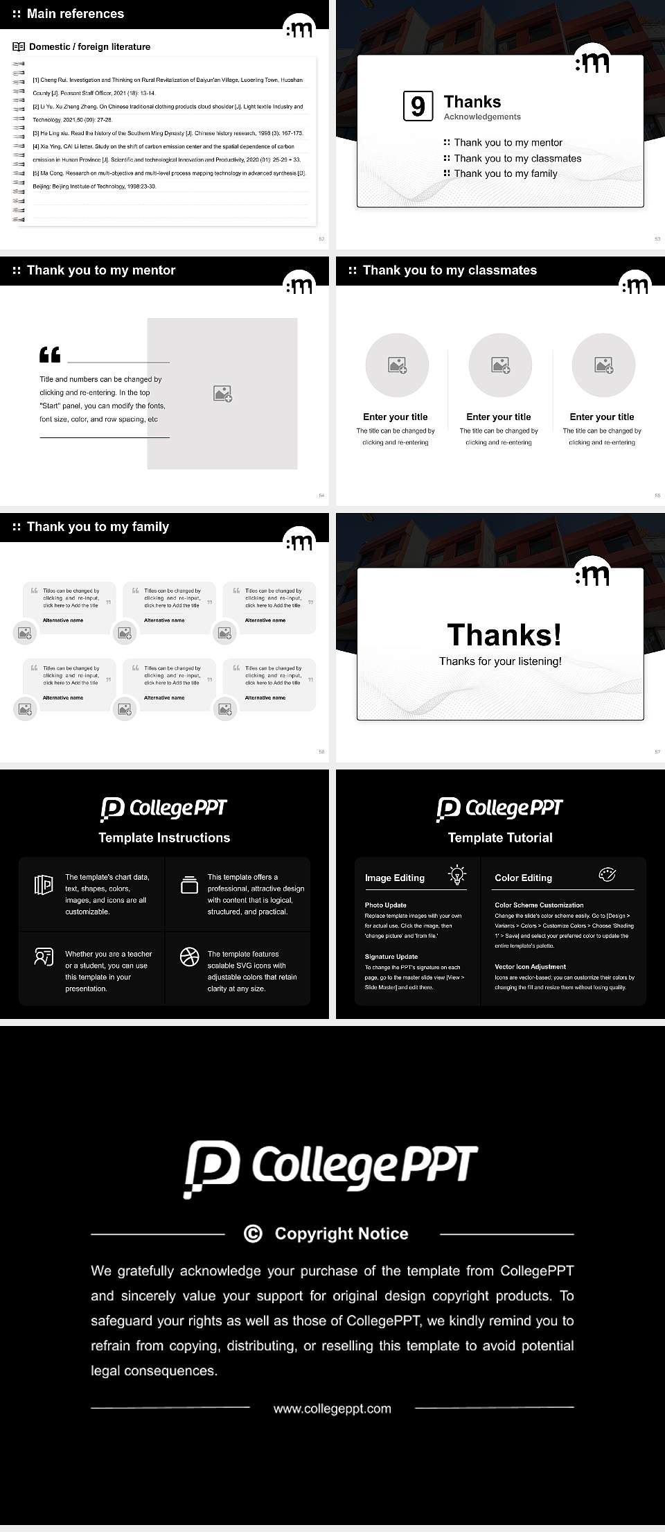 Cologne University of Music and Dance Graduation Thesis Defense PPT Template4:3 ratio PPT effect preview image7