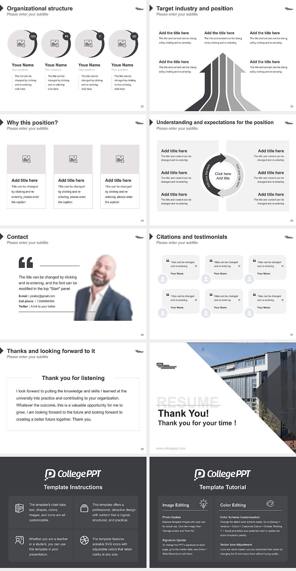 HAWK University of Applied Sciences and Arts Hildesheim_Holzminden_Göttingen Resume PPT Template4:3 ratio PPT effect preview image4