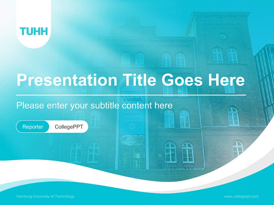 Hamburg University of Technology Lecture Sharing and Networking Event PPT Template4:3 ratio PPT effect preview image4