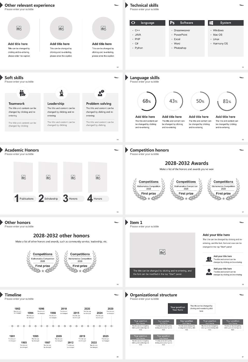 HAWK University of Applied Sciences and Arts Hildesheim_Holzminden_Göttingen Resume PPT Template16:9 ratio PPT effect preview image3