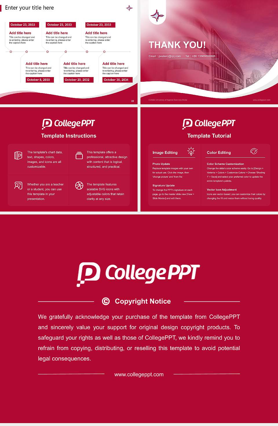 Catholic University of Applied Sciences Mainz Lecture Sharing and Networking Event PPT Template4:3 ratio PPT effect preview image4