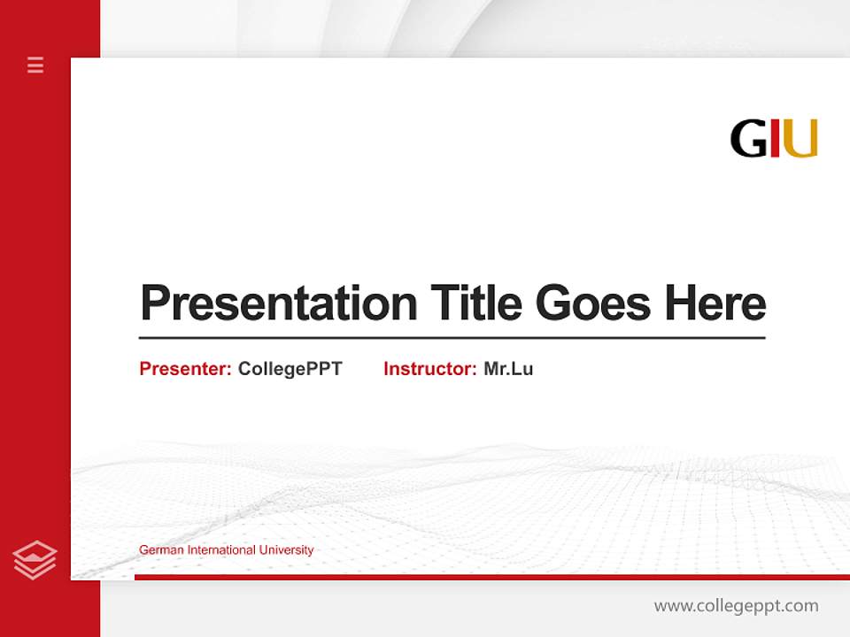 German International University Thesis Proposal/Graduation Defense PPT Template4:3 ratio PPT effect preview image5