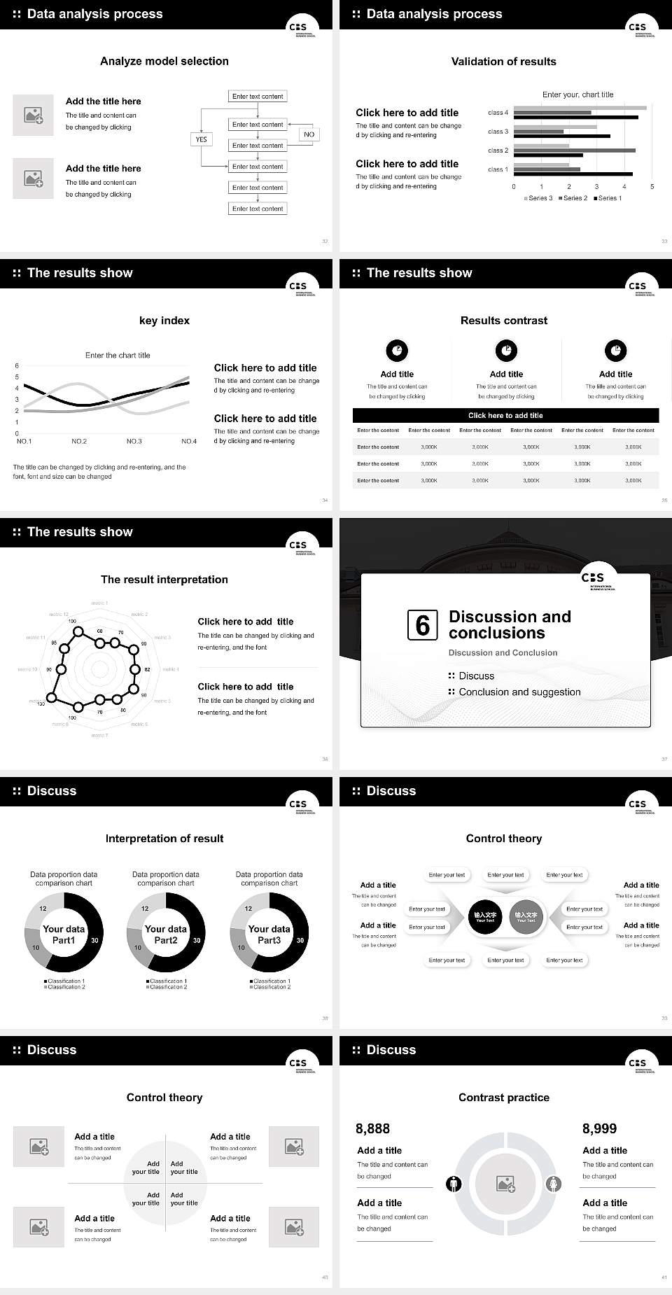 CBS International Business School – Rostock campus Graduation Thesis Defense PPT Template4:3 ratio PPT effect preview image5