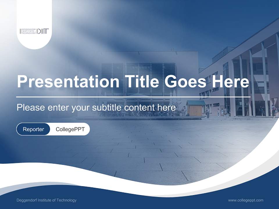 Deggendorf Institute of Technology Lecture Sharing and Networking Event PPT Template4:3 ratio PPT effect preview image4