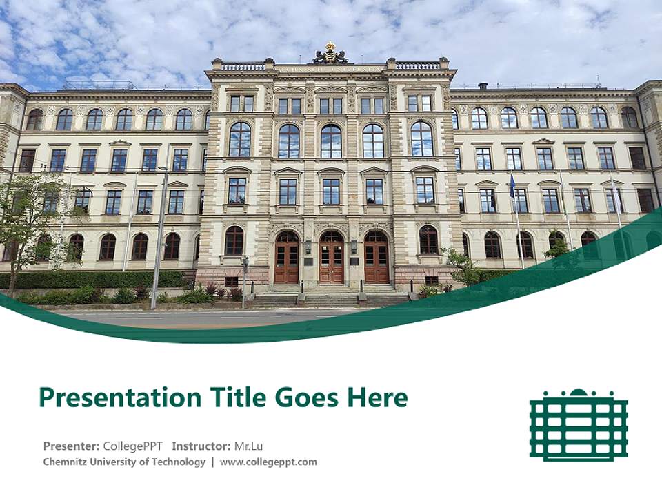 Chemnitz University of Technology Course/Courseware Creation PPT Template4:3 ratio PPT effect preview image5