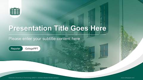 Chemnitz University of Technology – Wilhelm-Raabe-Straße campus Lecture Sharing and Networking Event PPT Template