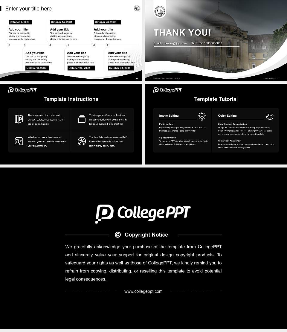 Cologne Catholic University of Theology Lecture Sharing and Networking Event PPT Template16:9 ratio PPT effect preview image4