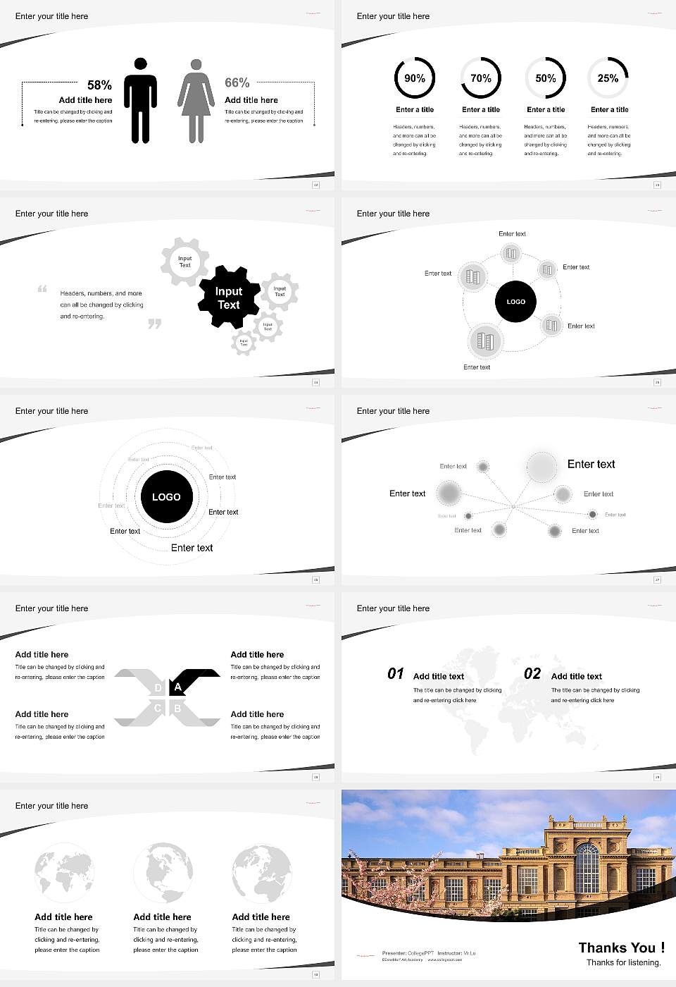 Düsseldorf Art Academy Course/Courseware Creation PPT Template16:9 ratio PPT effect preview image4