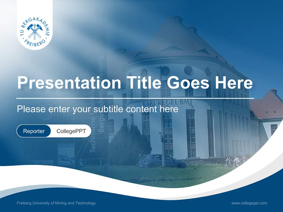 Freiberg University of Mining and Technology Lecture Sharing and Networking Event PPT Template4:3 ratio PPT effect preview image4