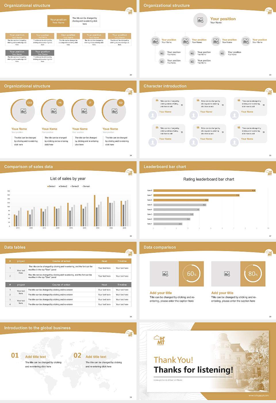 Hamburg University of Music and Theatre Academic Presentation/Research Findings Report PPT Template16:9 ratio PPT effect preview image4
