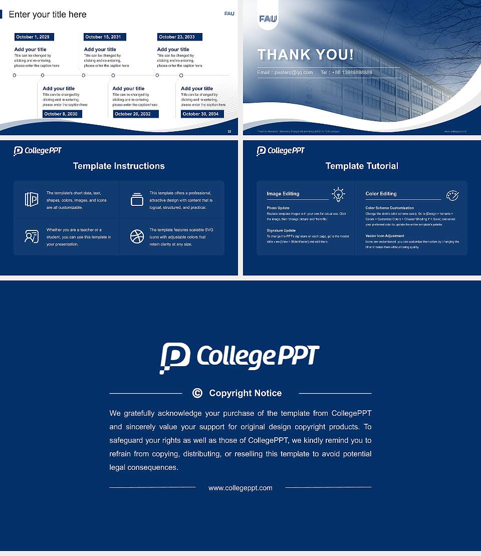 Friedrich Alexander University Erlangen-Nuremberg – Fürth campus Lecture Sharing and Networking Event PPT Template16:9 ratio PPT effect preview image4