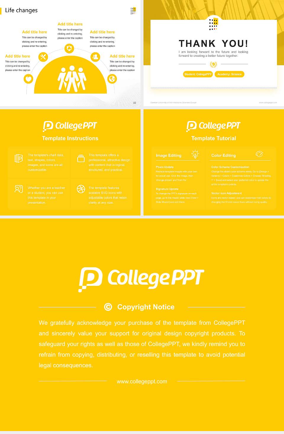 German University of Administrative Sciences Speyer National Scholarship Defense PPT Template4:3 ratio PPT effect preview image4