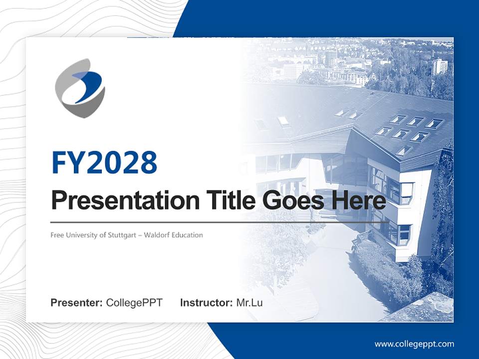 Free University of Stuttgart – Waldorf Education Academic Presentation/Research Findings Report PPT Template4:3 ratio PPT effect preview image5