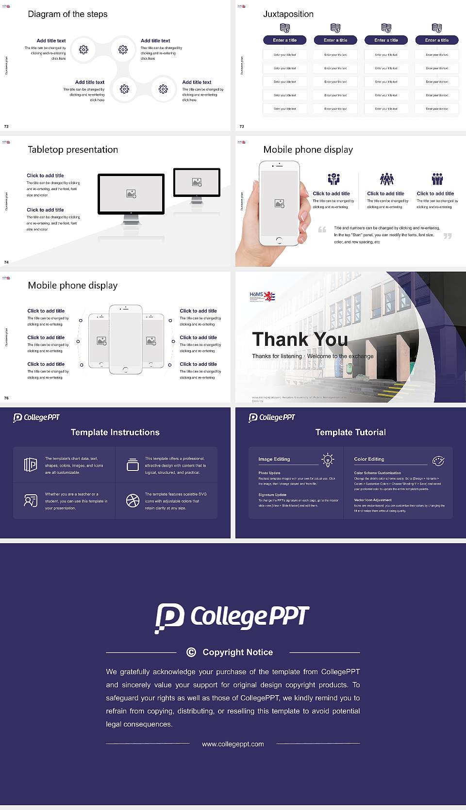Hessian University of Public Management and Security Competition/Entrepreneurship Contest PPT Template16:9 ratio PPT effect preview image9
