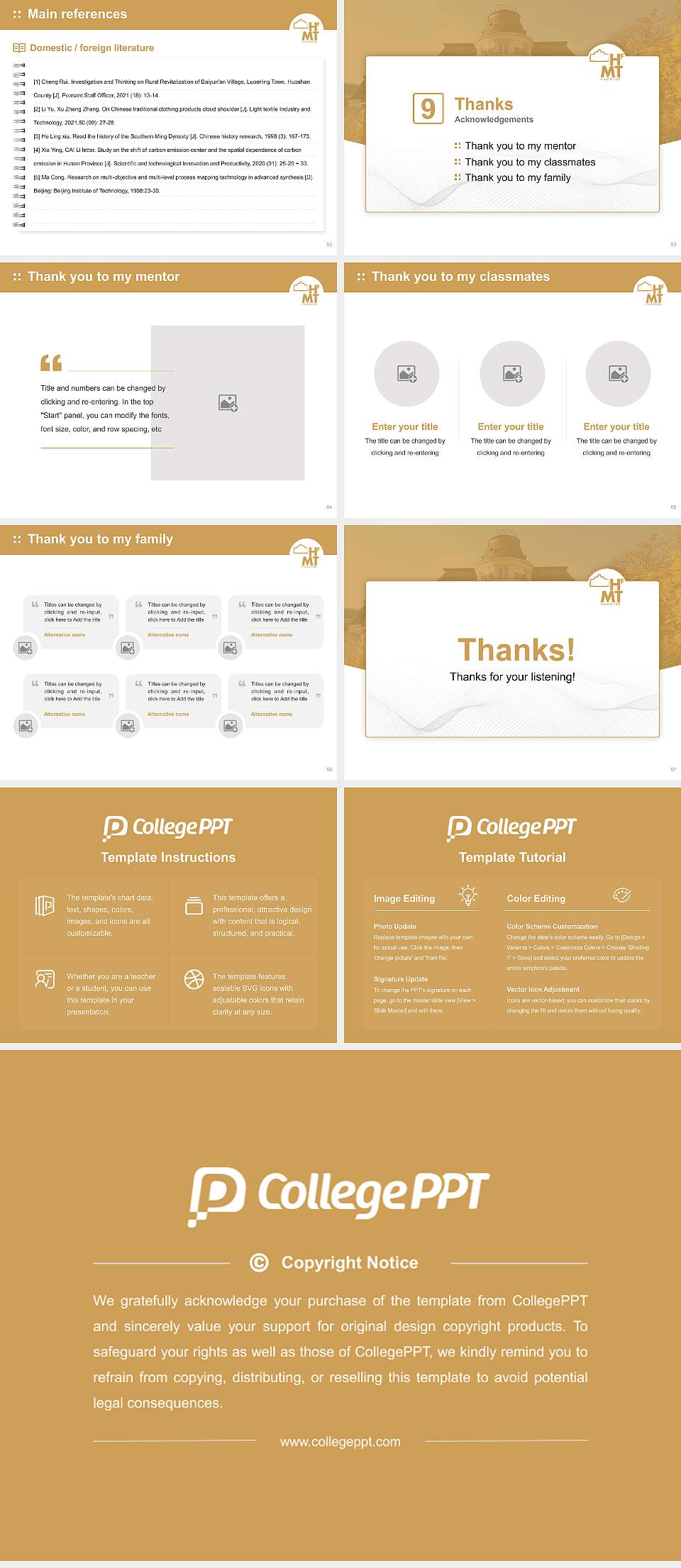 Hamburg University of Music and Theatre Graduation Thesis Defense PPT Template4:3 ratio PPT effect preview image7
