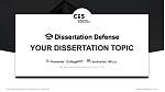 CBS International Business School थीसिस रक्षा PPT टेम्पलेट