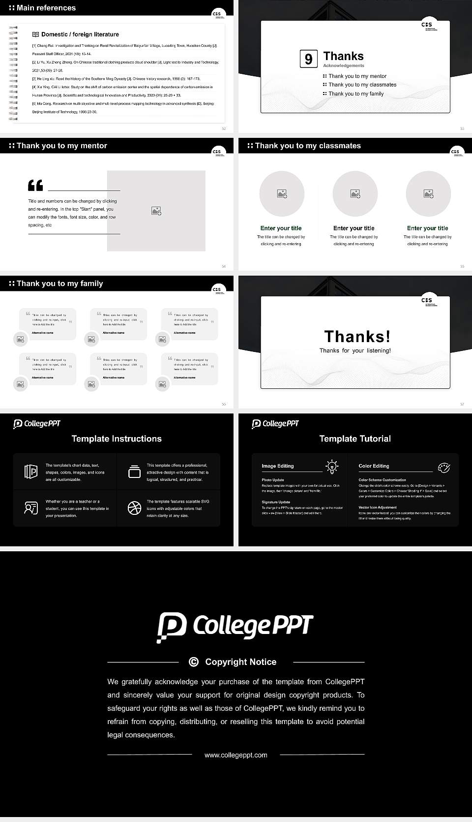 CBS International Business School Graduation Thesis Defense PPT Template16:9 ratio PPT effect preview image7