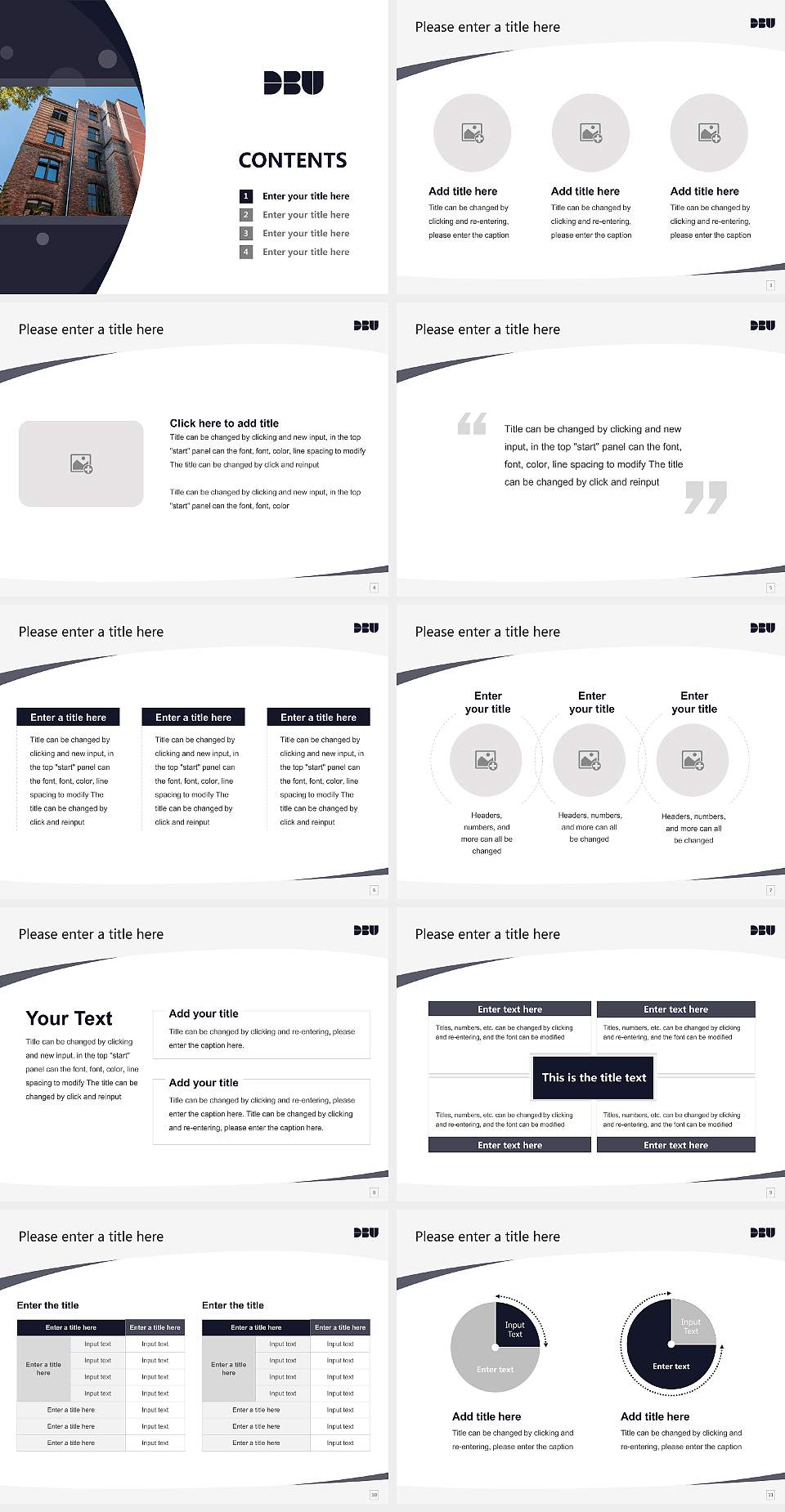 Digital Business University of Applied Sciences Course/Courseware Creation PPT Template4:3 ratio PPT effect preview image2