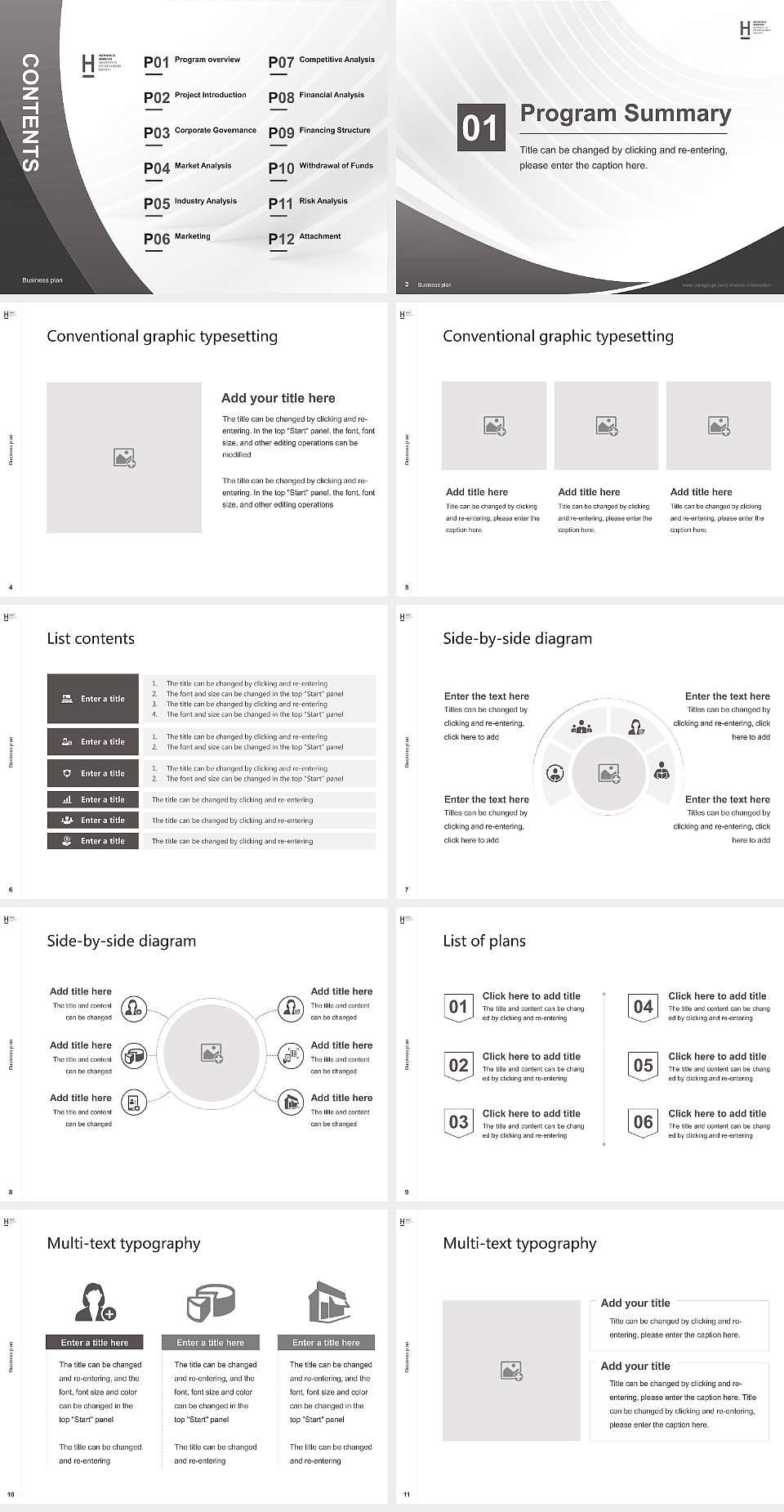 Hannover University of Applied Sciences and Arts Competition/Entrepreneurship Contest PPT Template4:3 ratio PPT effect preview image2