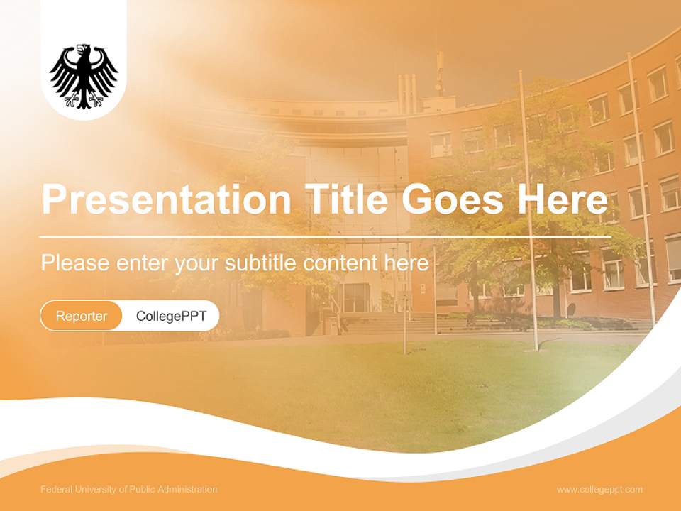 Federal University of Public Administration Lecture Sharing and Networking Event PPT Template4:3 ratio PPT effect preview image4